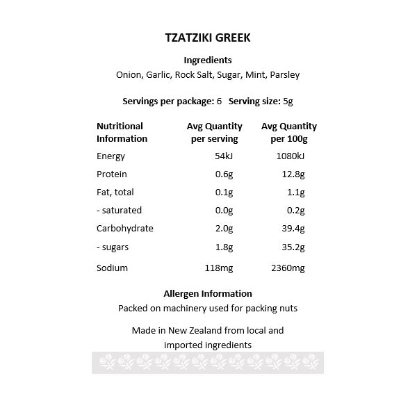 Tzatziki Greek Dip Mix