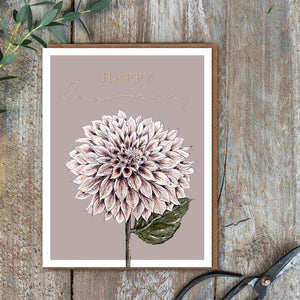 Happy Anniversary Dahlia - Greeting Card