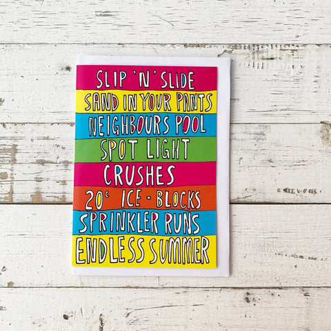 Endless Summer - Greeting Card