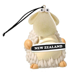 Sheep with NZ Sash Hanging Decoration