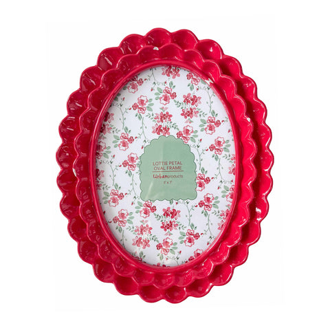 Lotti Petal Oval Picture Frame