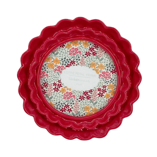 Lotti Petal Round Picture Frame
