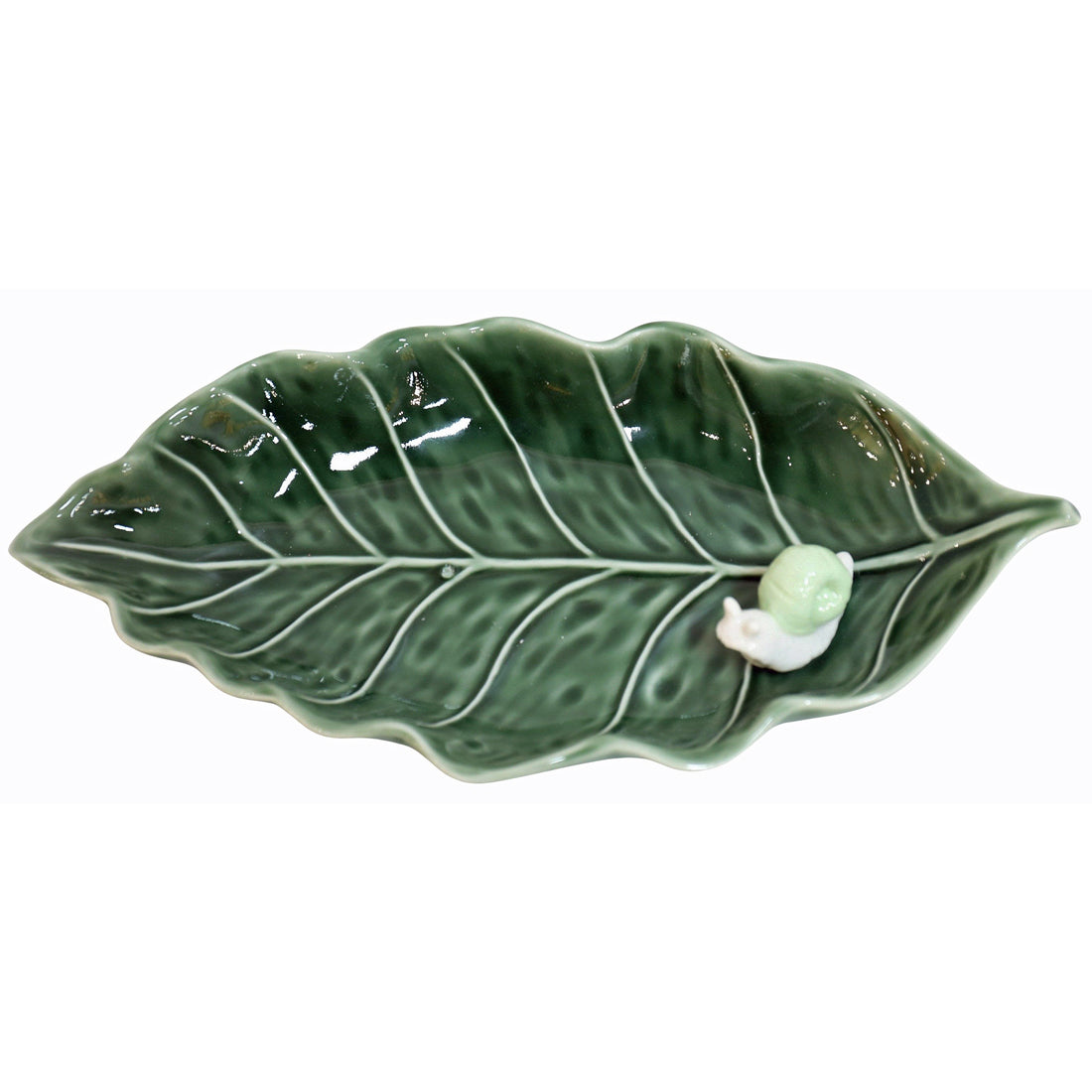 Snail on Leaf Dish