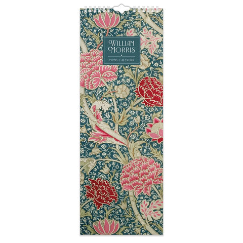William Morris Wallpaper Slim Wall Calendar 2026