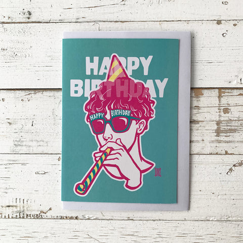 Happy Birthday Party Glasses - Greeting Card