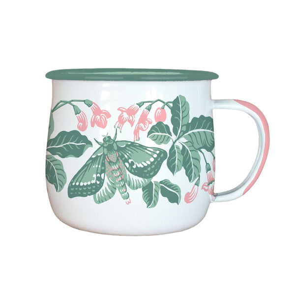 Puriri Moth Enamel Mug