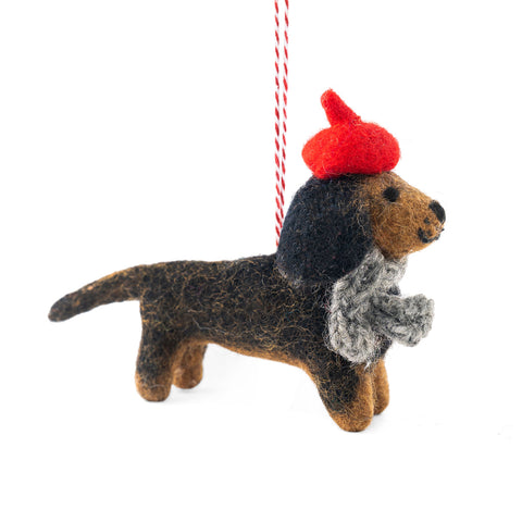 Dachshund Dog Xmas Decoration