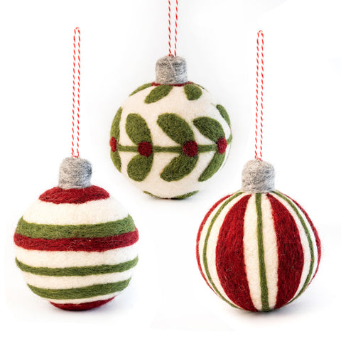Felted Christmas Bauble