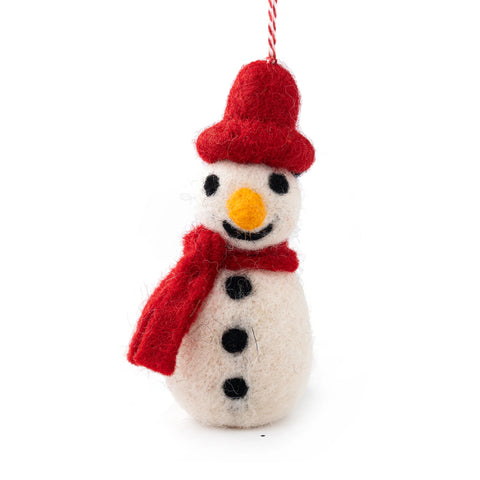 Snowman Felt Xmas Decoration