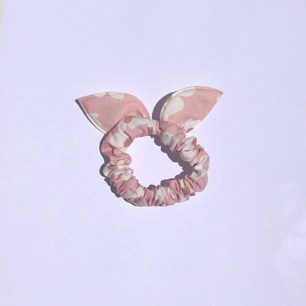 Bunny Hair Tie - Large White Flower