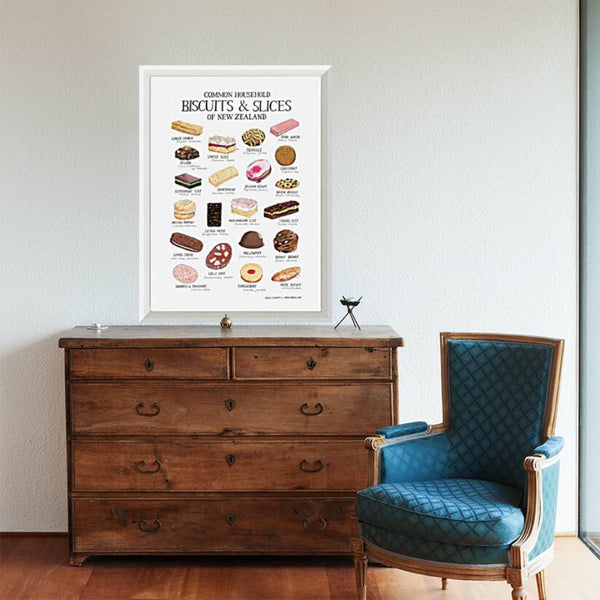 Common Household Biscuits & Slices of New Zealand Print / Framed