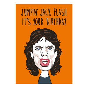 Jumpin' Jack Flash - Greeting Card