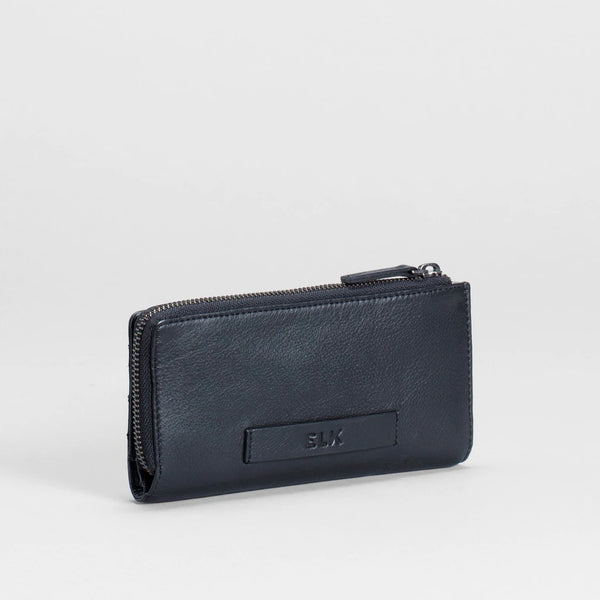 Clearcut image showing back of Elk Peitto Wallet in Black.