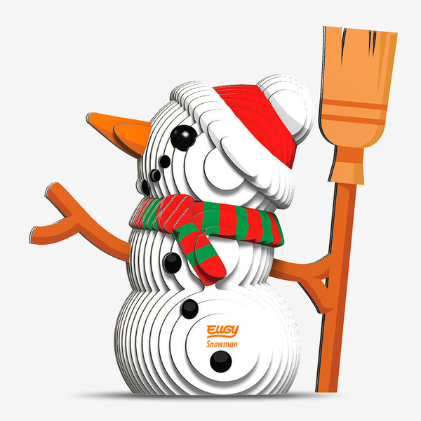 Snowman Christmas 3D Model Kit from Eugy.