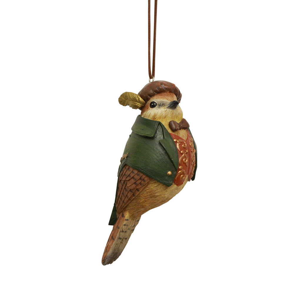 Marvin Bird Green Coat Hanging Decoration from French Country.