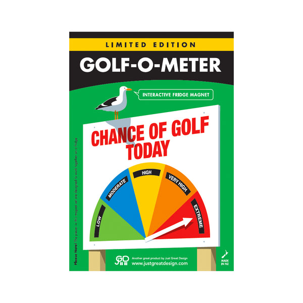 Golf-O-Meter Chance of Golf Today Fridge Magnet - Glenn Jones Art