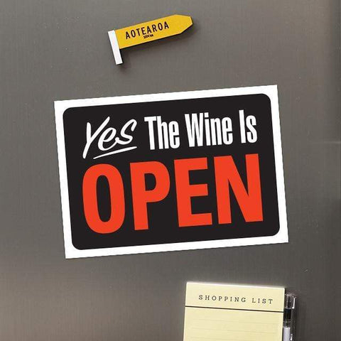 Wine is Open Fridge Magnet