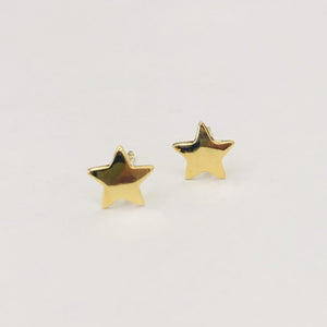 Gold Plated Star Studs s/s