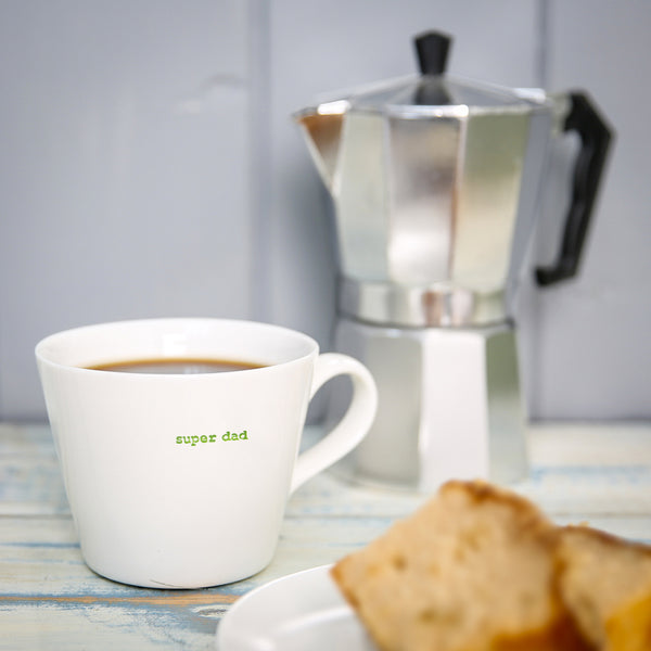 Super Dad Bucket Mug by Keith Brymer Jones.