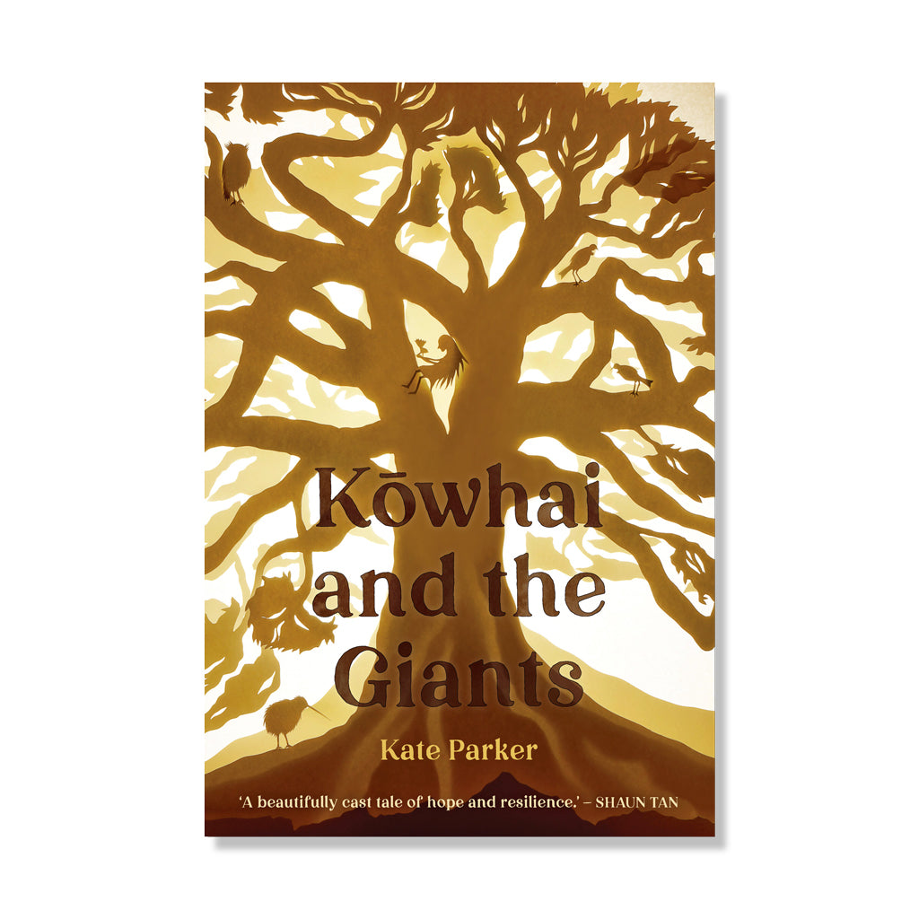 Front cover of Kowhai and the Giants by Kate Parker.