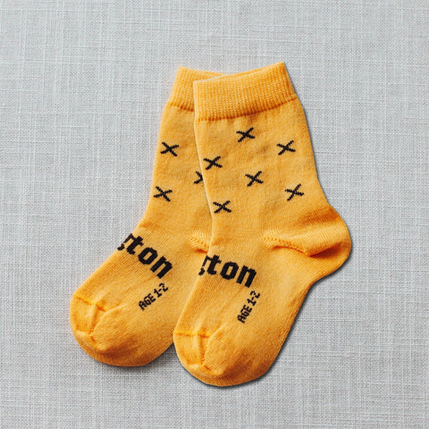 Butterscotch Merino Crew Baby Socks