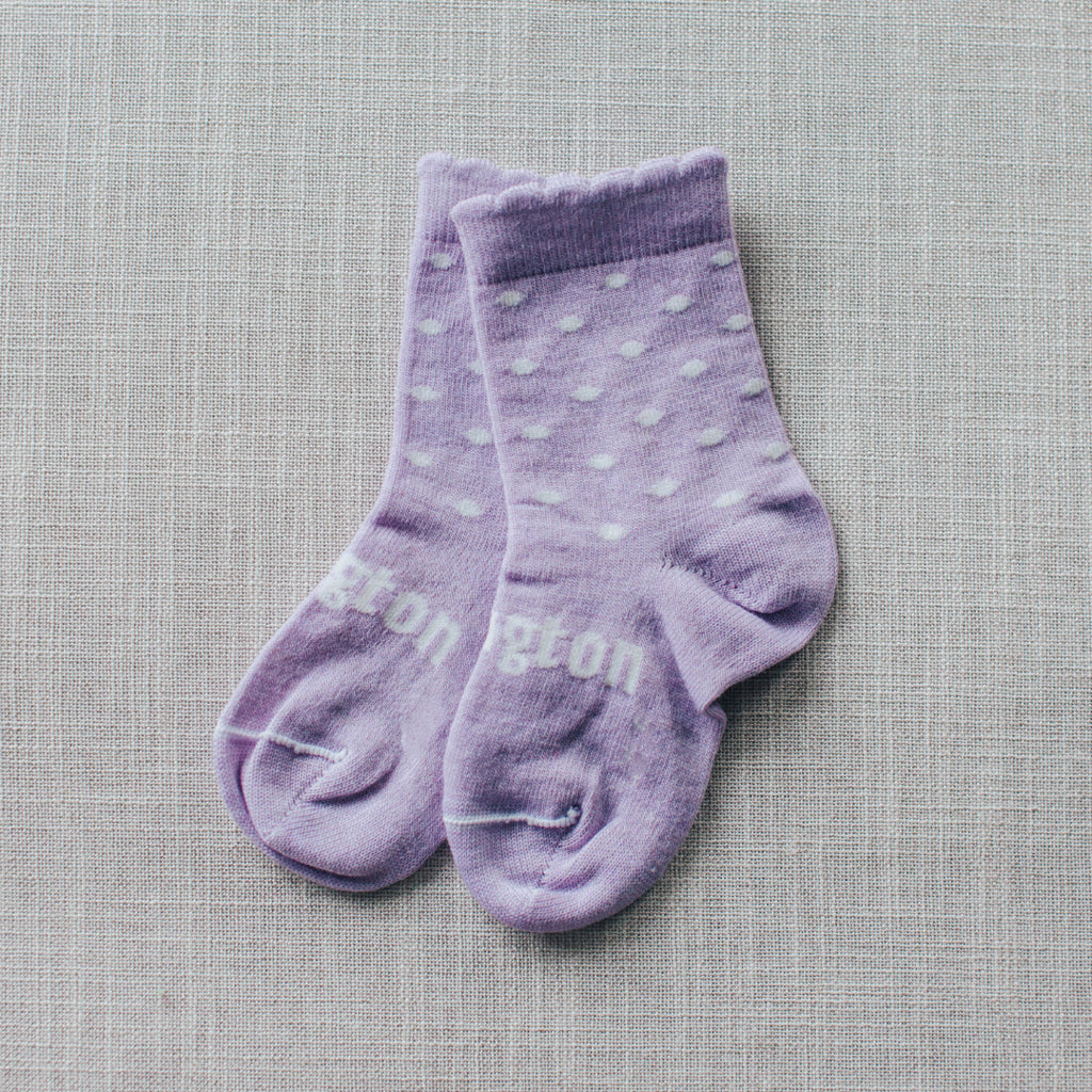 Violet Merino Crew Baby & Toddler Socks