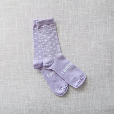 Violet Children's Merino Crew Socks