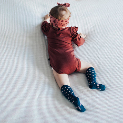 Polly Merino Knee High Baby Socks