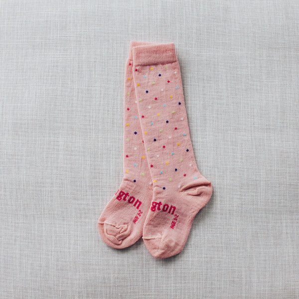 Hundreds & Thousands Merino Knee High Baby Socks