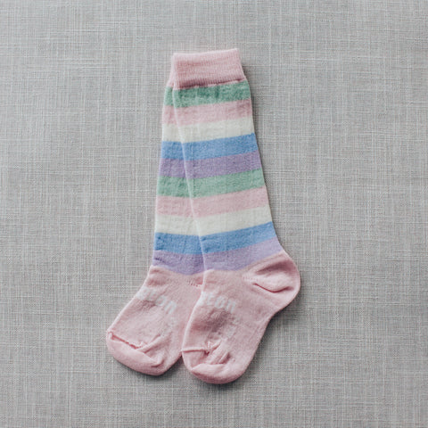 Unicorn Merino Knee High Baby Socks