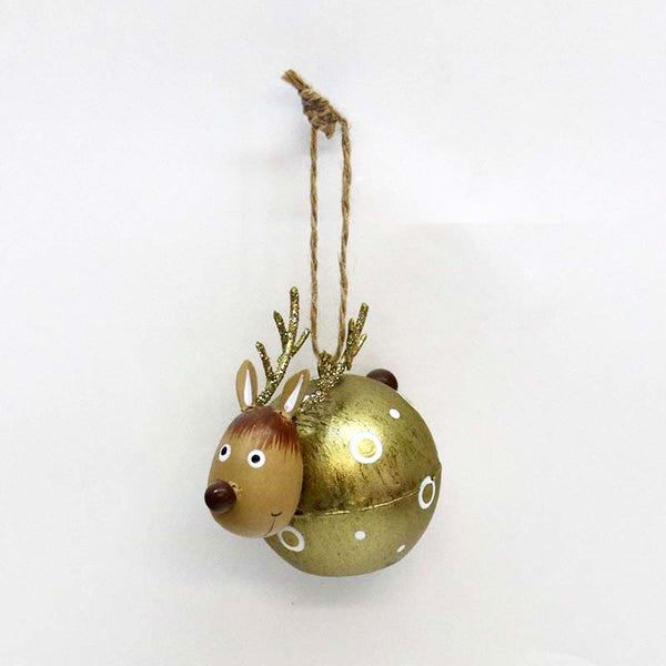 Whimsical Metal Deer Christmas Decoration
