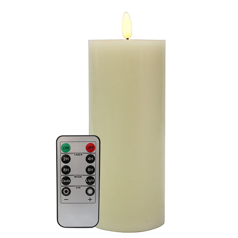 LED Pillar Candle 7.5x17.5 with Remote