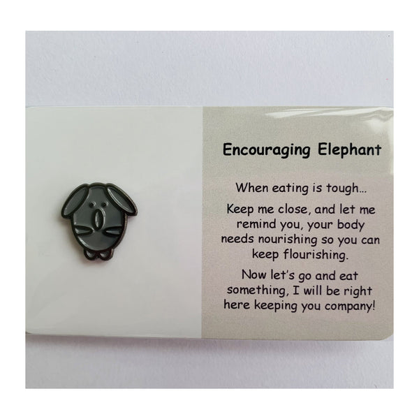 Little Joy Pins Encouraging Elephant
