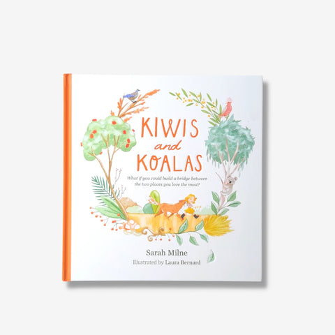 Front cover of Kiwis and Koalas written by Sarah Milne and illustrated by Laura Bernard.