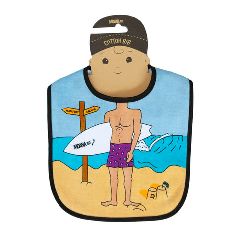 Surfer Baby Bib