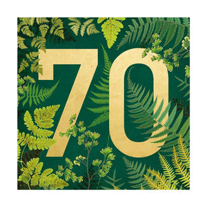 Ferns 70th Birthday - Greeting Card from Museums & Galleries.