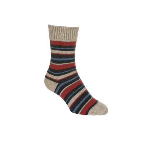 Striped Possum Merino Socks