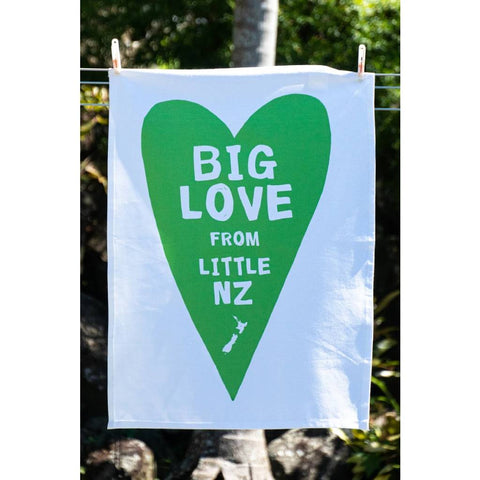 Big Love From Little NZ Tea Towel