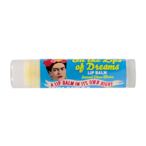 Clearcut image of The Unemployed Philosophers Guild Frida Kahlo's On the Lips and Dreams Lip Balm.