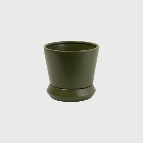 Clearcut image of Small Potted Hamburg Planter in Avocado.