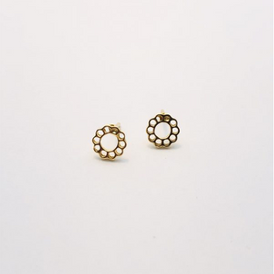 Gold Plated Flower Studs s/s