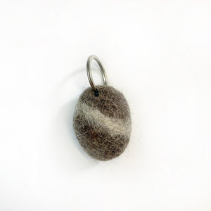 NZ Merino Felted Stone Keyring