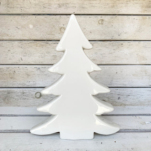 UBU Large Scandi-Style White Ceramic Christmas Tree.