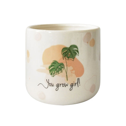 Clearcut image of Urban Products 'You Grow Girl' Planter.