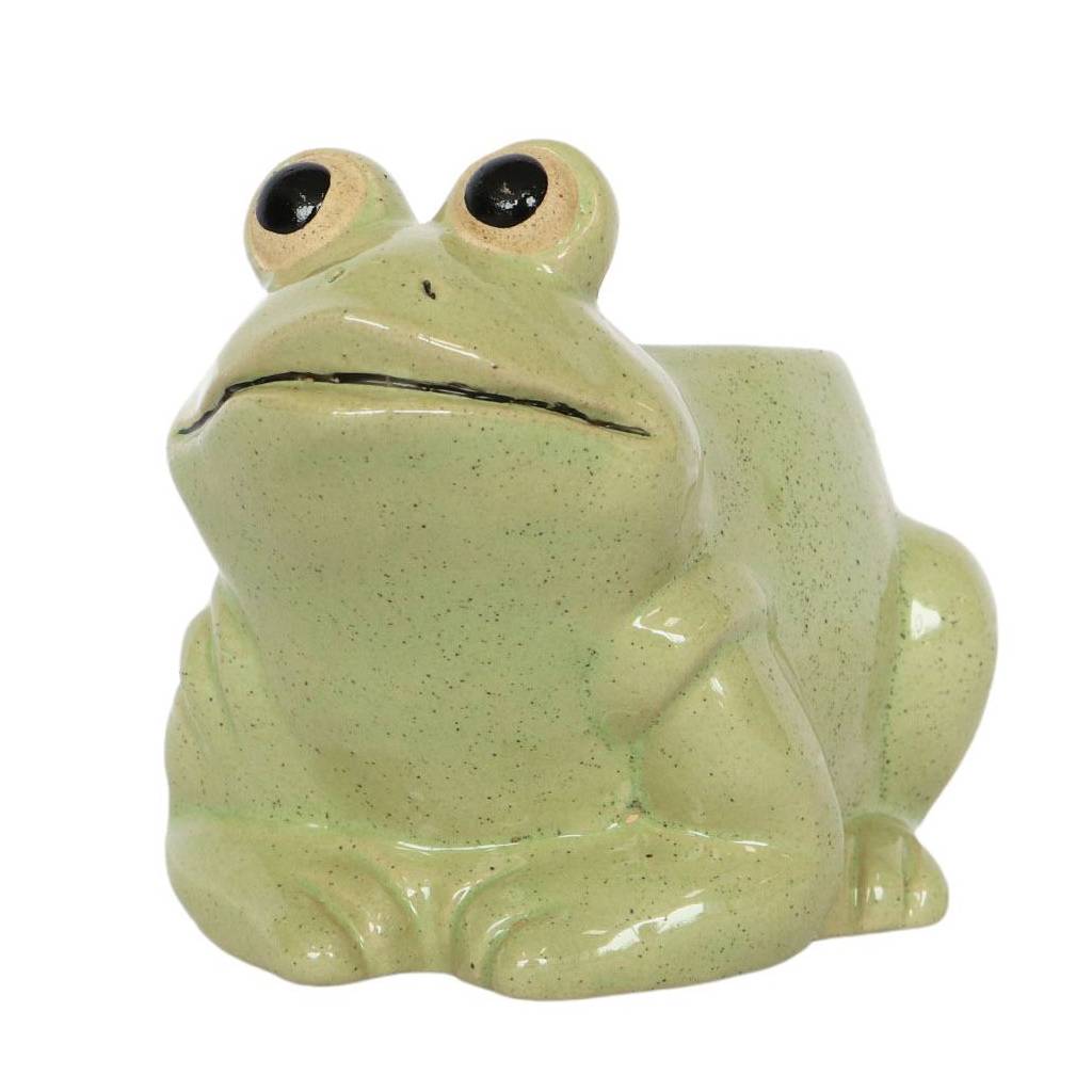 Frog Planter Light Green Small, 9cm