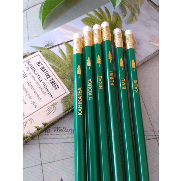 New Zealand Native Trees Pencil Set
