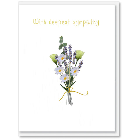With Deep Sympathy Bouquet - Greeting Card from icandy.