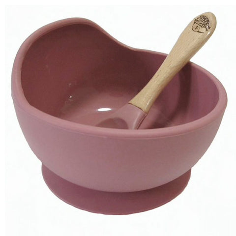 Moana Road - Suction Bowl with Spoon Pink